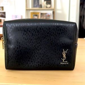 Yves Saint Laurent Black Make Up Cosmetic bag YSL original New no tags